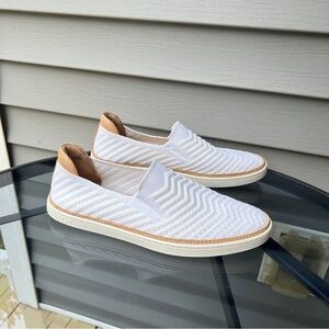 UGG White and Tan Flats